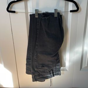 Black ripped skinny jeans. Gently used.